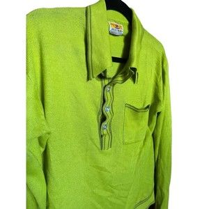 Bertano Women's Medium Green Sweater - Made in Korea 100% Acrylic VINTAGE